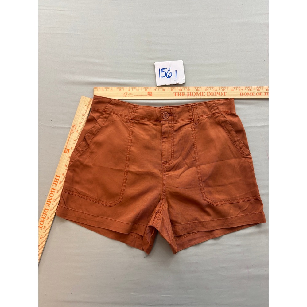 Social Standard by Sanctuary Womens Rust Orange Utility Shorts Size Medium